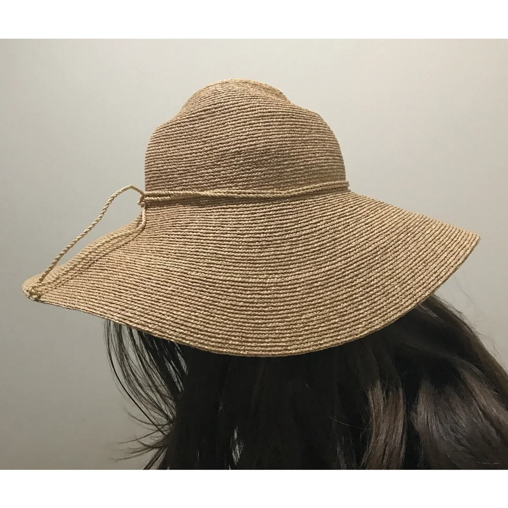 HELEN KAMINSKI 4” HAT WIDE BRIM DELPHINA RAFFIA - Picture 4 of 13